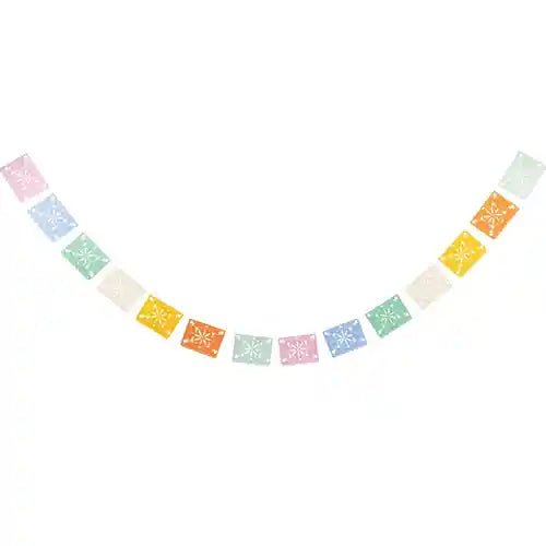 Fiesta Papel Picado Banner – 10ft Colorful Mexican Party Garland (12pc) - Josi James - Banners