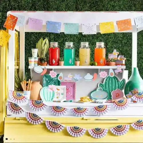 Fiesta Papel Picado Banner – 10ft Colorful Mexican Party Garland, view 4