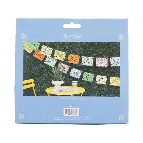 Fiesta Papel Picado Banner – 10ft Colorful Mexican Party Garland, view 6