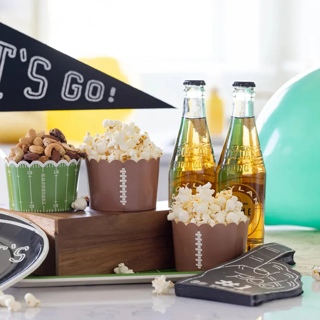 Foam Finger Shaped Napkins – 4" x 7.75" Football Party Napkins for Game Day & Tailgates (24ct) - Josi James - Die Cut Napkin