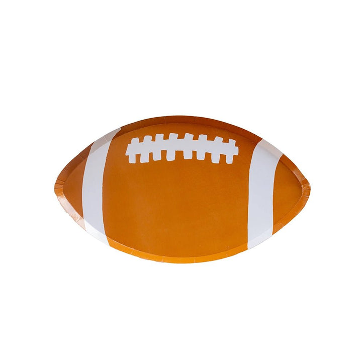 Football Tailgating Party Paper Plates (8pcs) - Josi James - Die Cut Plate