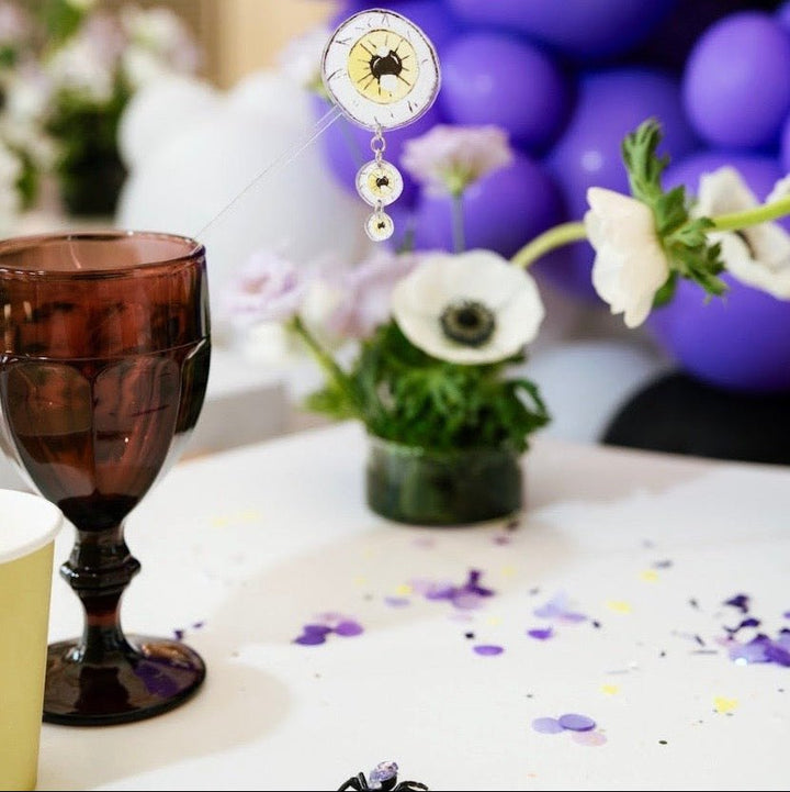 Halloween Drink Stir Sticks – Acrylic Cocktail Stirrers with Charms (6 Pack) - Josi James - 