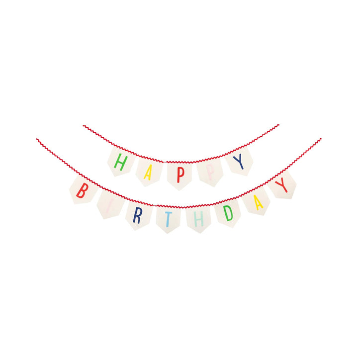 Happy Birthday Felt Banner Set – Premium Party Décor (2 Pack) - Josi James - Banners