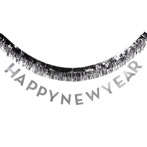 Happy New Year Fringed Banner - Josi James - Banners
