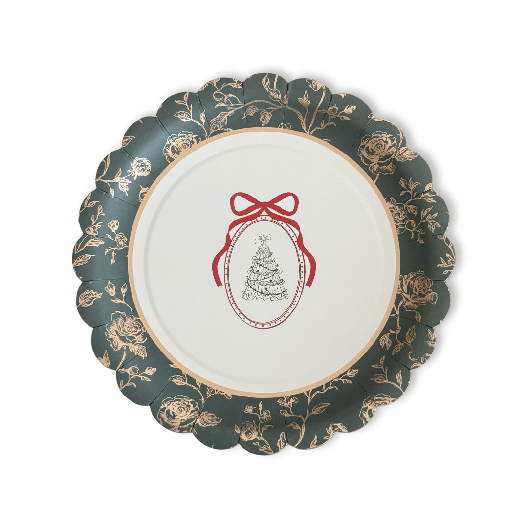 Hearth & Holly Vintage Floral Dessert Plates (12pcs) - Josi James - 8.5 Inch Plate