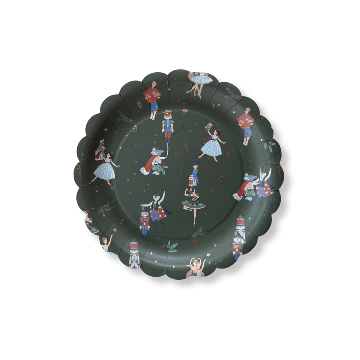 Nutcracker Scalloped Dessert Plates (12pcs) - Josi James - 