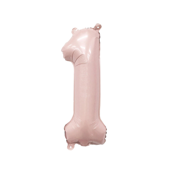Blush Mylar Number Balloon 32" (1–3)