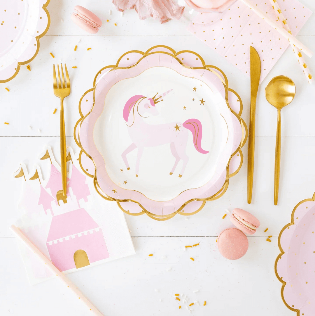 Princess Castle Shaped Guest Napkins – (18pcs) - Josi James - Die Cut Napkin