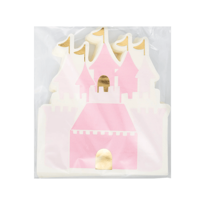 Princess Castle Shaped Guest Napkins – (18pcs) - Josi James - Die Cut Napkin