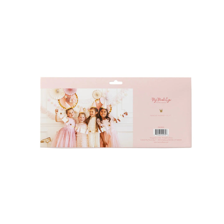 Princess Icon Banner – Magical Storybook Garland with Gold Foil - Josi James - Banners