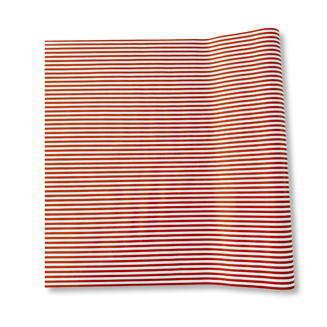 Red Striped Paper Table Runner – 19.5” x 150” | Disposable Party Table Décor - Josi James - Table Runner