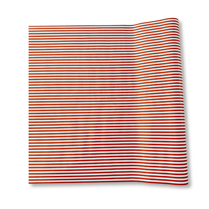 Red Striped Paper Table Runner – 19.5” x 150” | Disposable Party Table Décor - Josi James - Table Runner