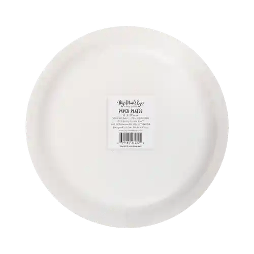 Soccer Ball Paper Plates – 8" Silver Foil Party Plates (8pcs) - Josi James - 8 Inch Plate