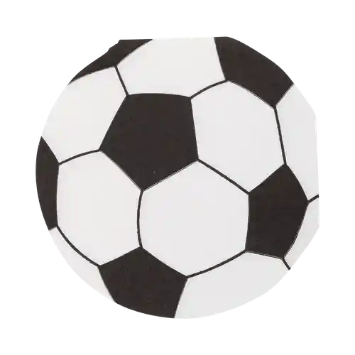 Soccer Ball Themed 5"x5" Paper Napkins – (24pcs) - Josi James - Die Cut Napkin