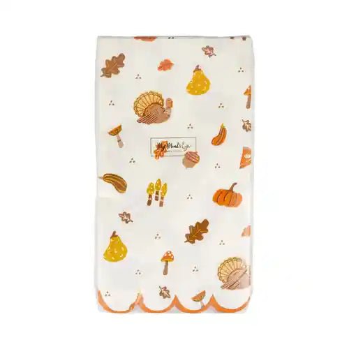 Thanksgiving & Fall Icons Guest Napkins – (24pcs) - Josi James - Tall Napkins