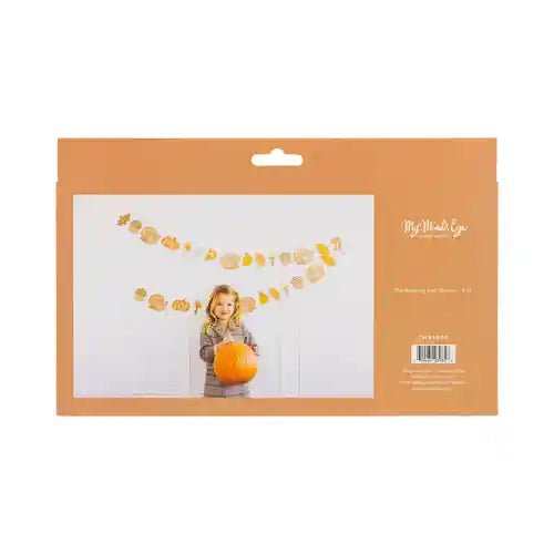 Thanksgiving Icons Banner – 6 ft with Gold Foil Accents - Josi James - Banners