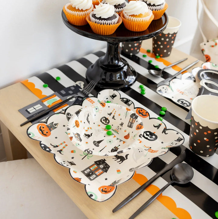 Tricks & Treats Halloween Paper 12oz Bowls – (8pcs) - Josi James - Bowls