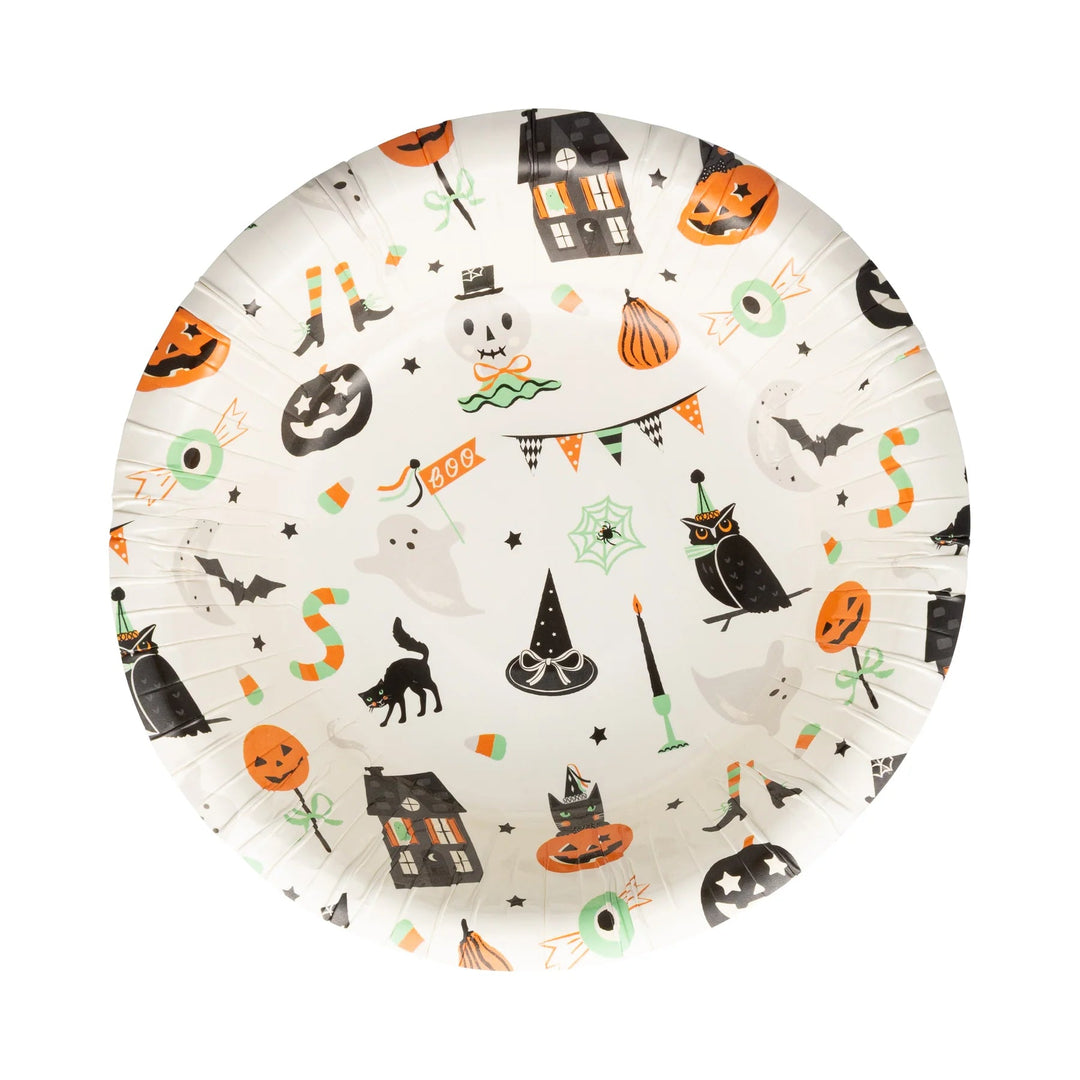 Tricks & Treats Halloween Paper 12oz Bowls – (8pcs) - Josi James - Bowls