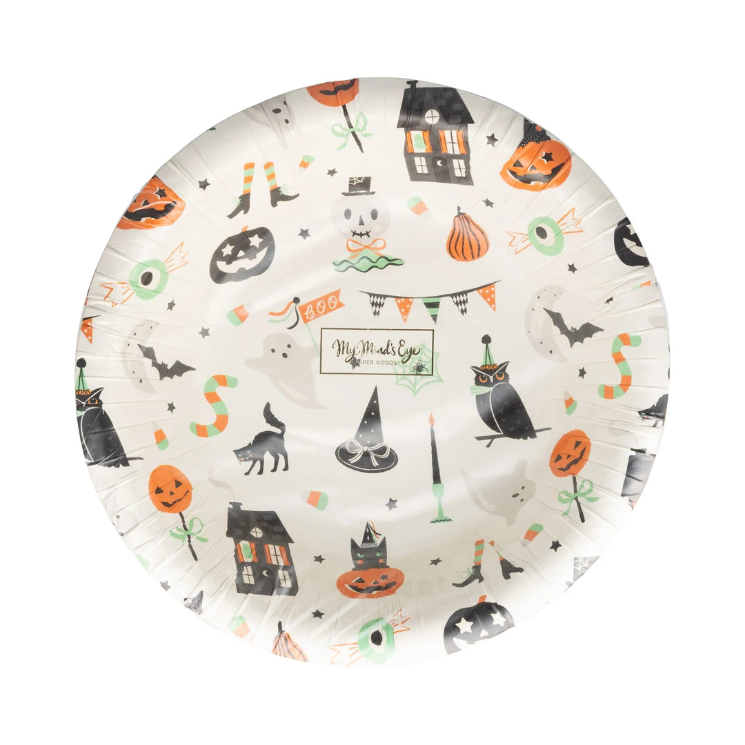 Tricks & Treats Halloween Paper 12oz Bowls – (8pcs) - Josi James - Bowls