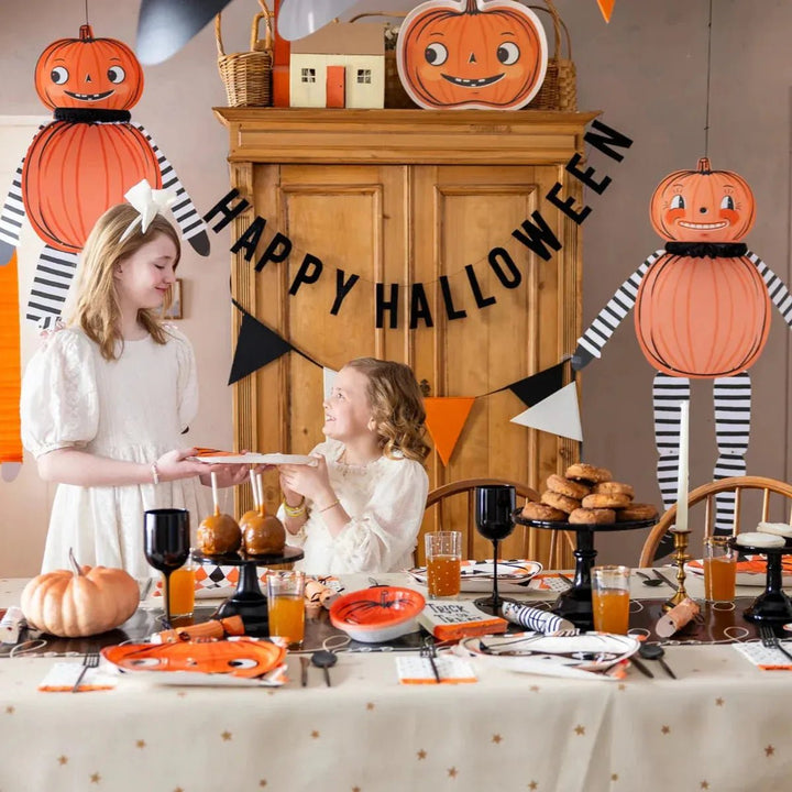 Velvet Puffy Happy Halloween Banner | Luxe Halloween Decor - Josi James - Banners