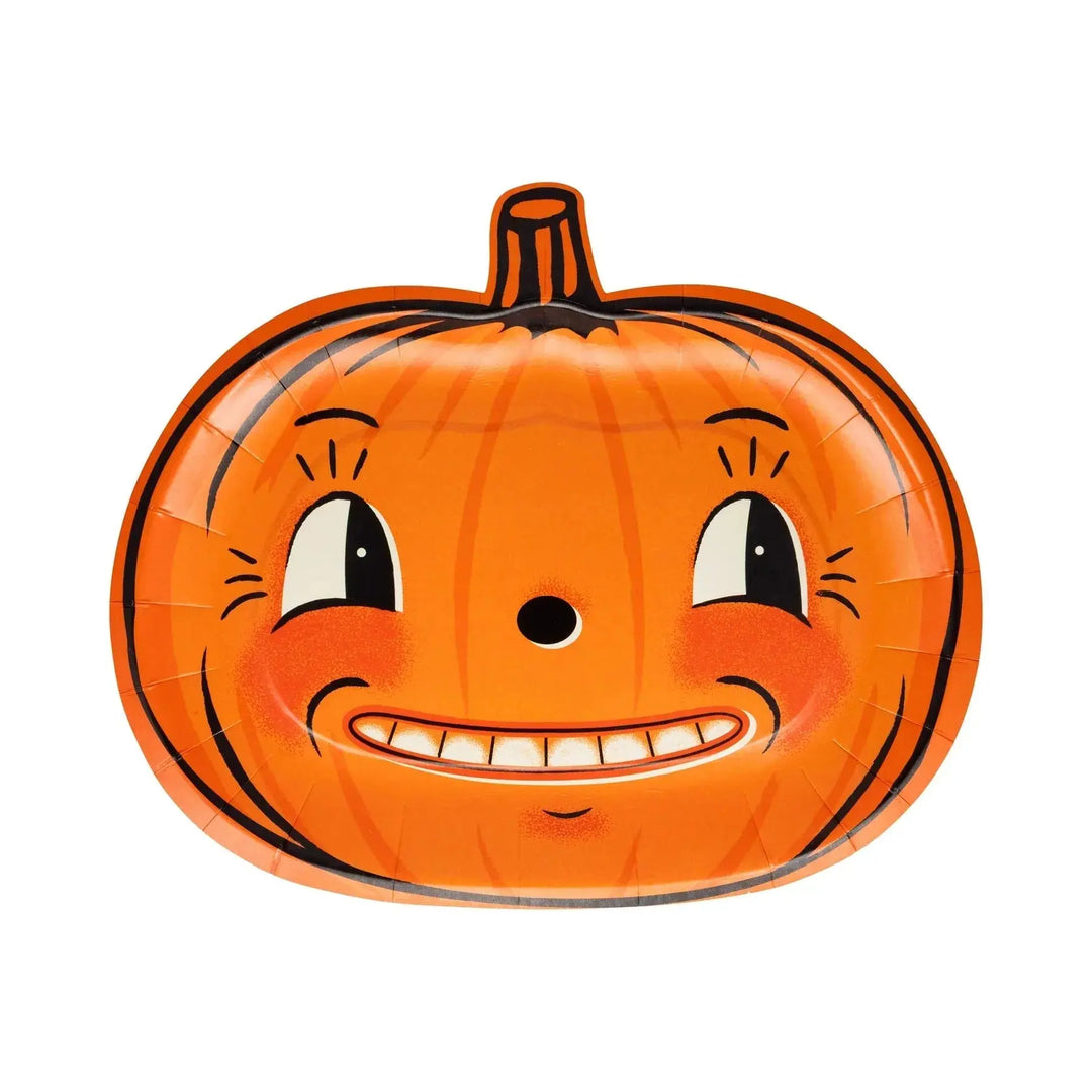 Vintage Pumpkin Halloween Plates – Set of 9 (3 Designs), view 4