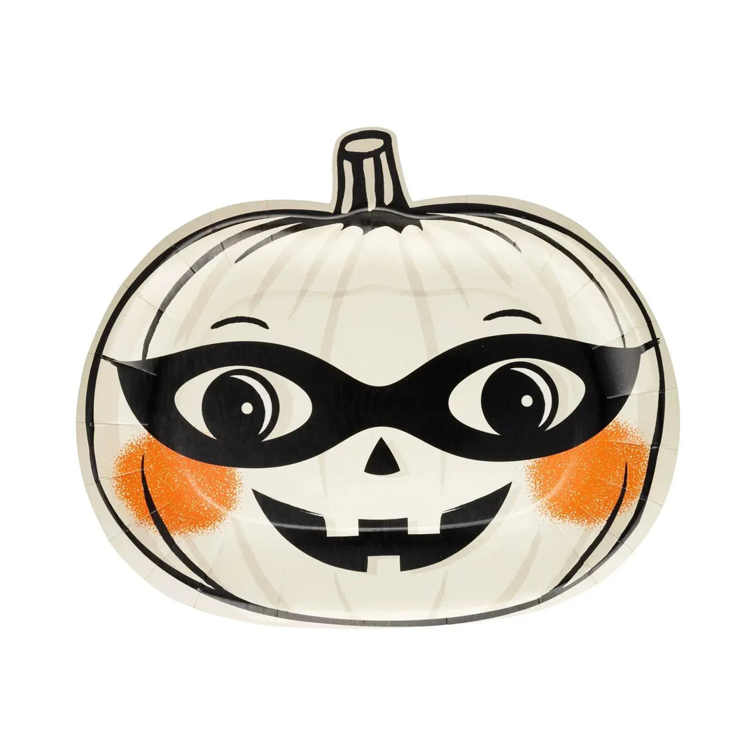 Vintage Pumpkin Halloween Plates – Set of 9 (3 Designs), view 5