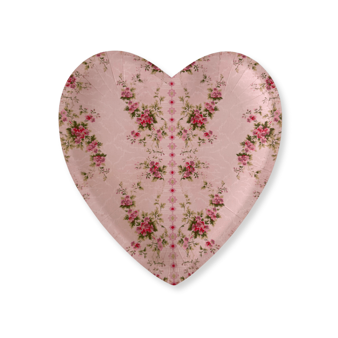 With Love Heart Shaped Plates, 12pcs - Josi James - Die Cut Plate