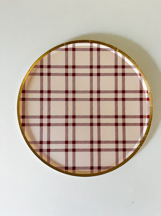 Plaid Large Plate