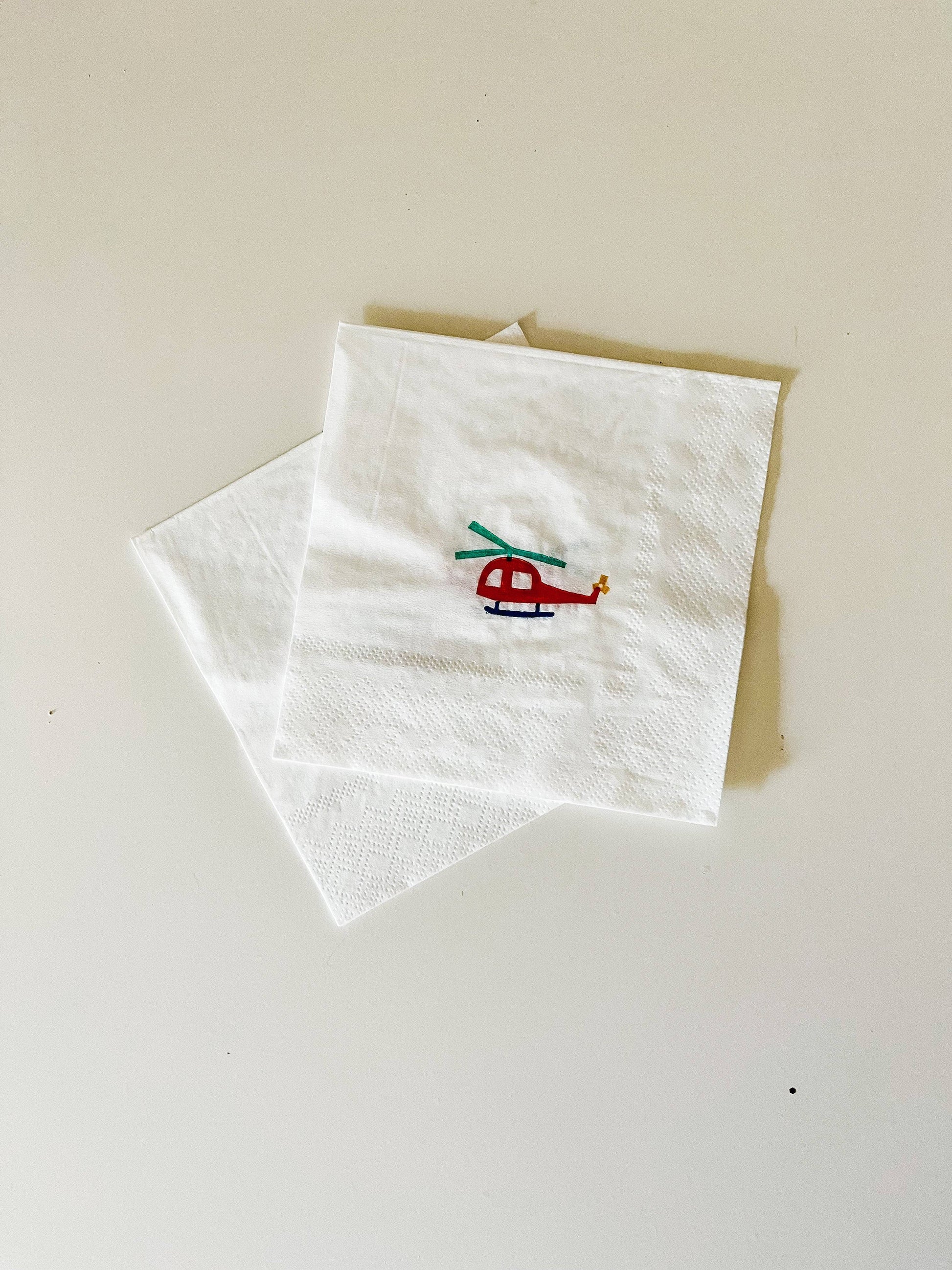 Airplane Napkins Small Josi James